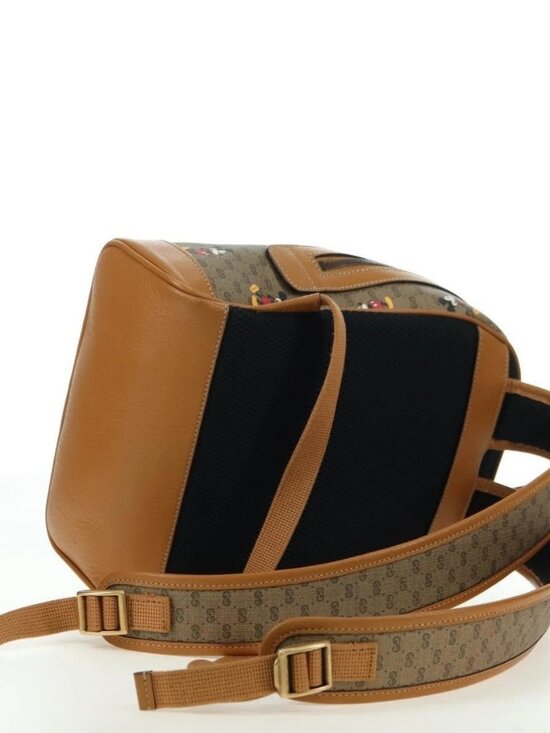 GUCCI Micro GG Supreme Disney Backpack PVC Beige Gold 552884 Auth YKZ1317M main image 11